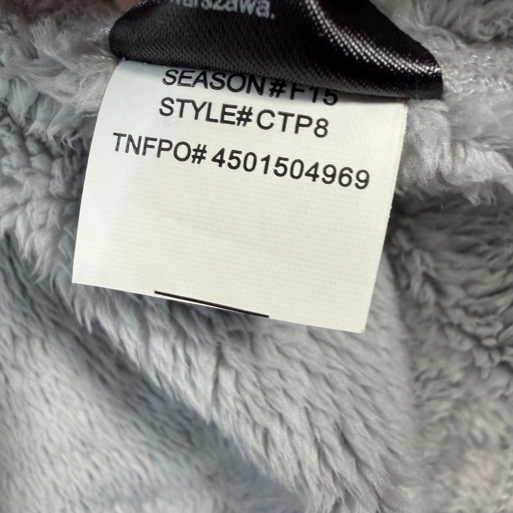 The North Face Osito 2 Full Zip Fleece Jacket Light Gray CTP8 Womens Large - Picture 5 of 8